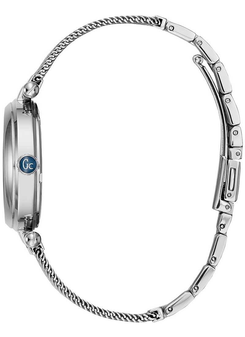 GUESS COLLECTION Purechic Three Hands 32mm Silver Stainless Steel Bracelet Y31001L7 - 