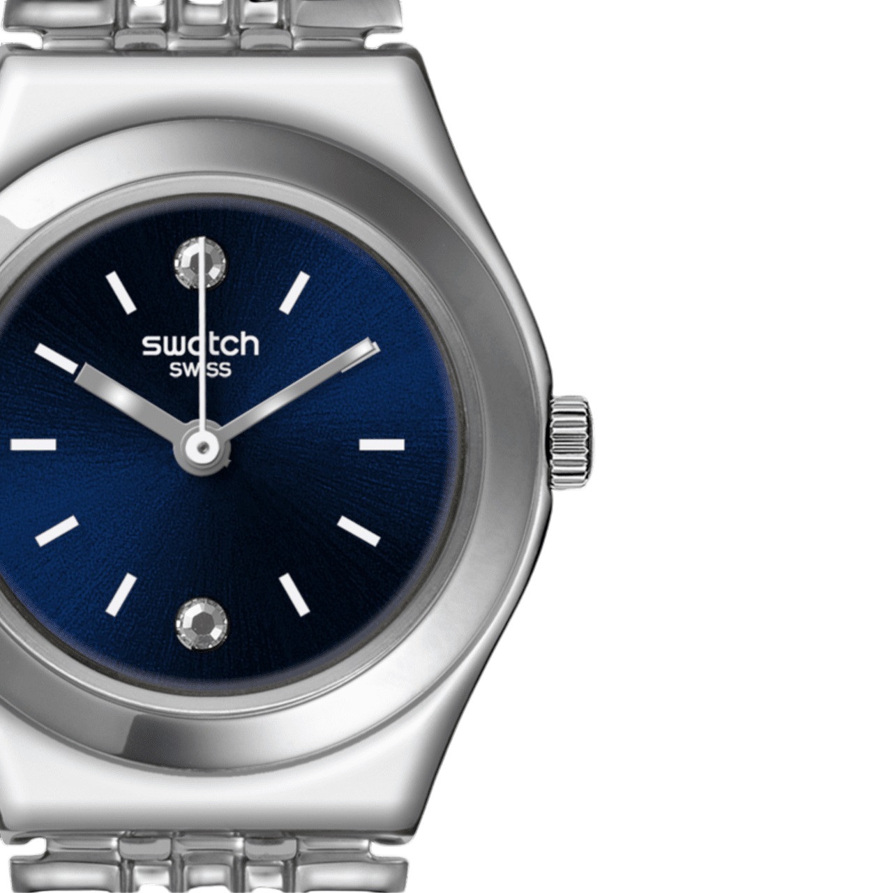 SWATCH Irony Lady Sloane 25mm Silver Stainless Steel Bracelet YSS288G - 