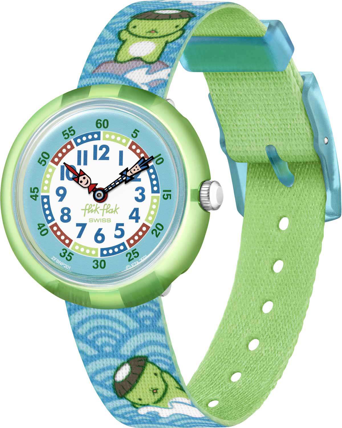 FLIK FLAK Tales From The World Kawataro 31.85mm Multicolor Fabric Strap ZFBNP201 - 