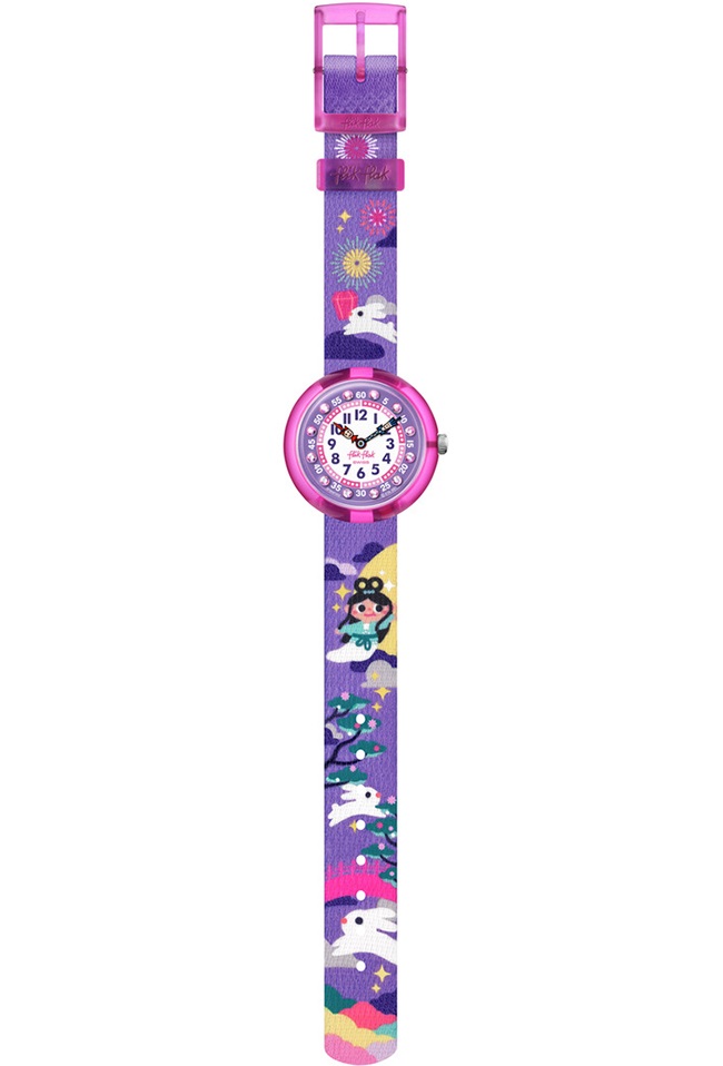 FLIK FLAK Tales From The World Chang'e And The Jade Rabbit 31.85mm Multicolor Fabric Strap ZFBNP202 - 4