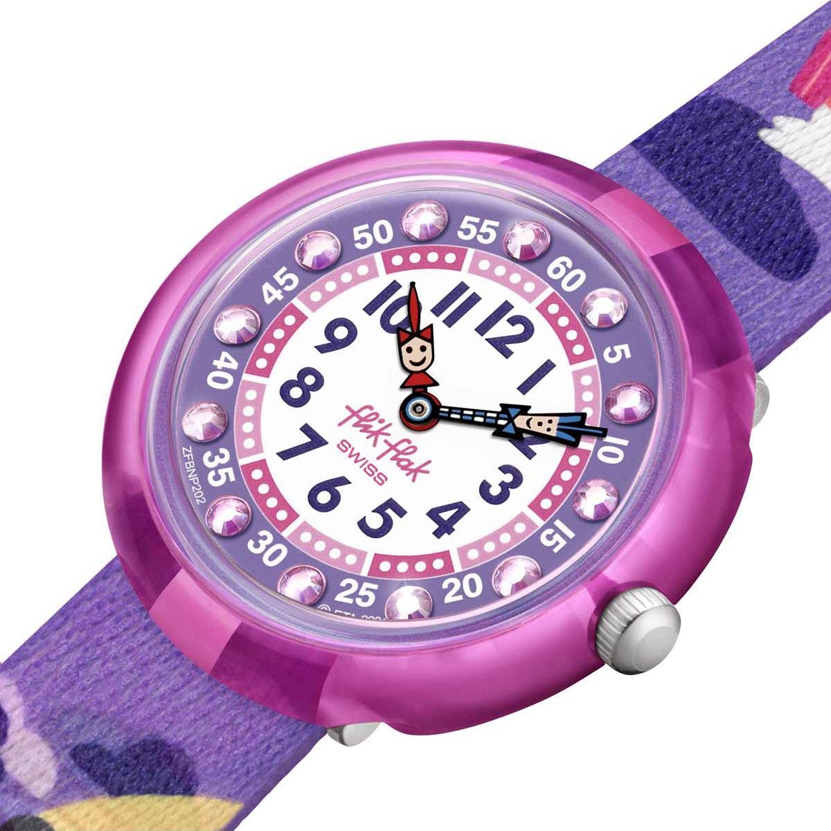 FLIK FLAK Tales From The World Chang'e And The Jade Rabbit 31.85mm Multicolor Fabric Strap ZFBNP202 - 