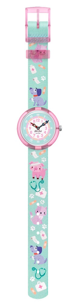 FLIK FLAK Future Dreams My Spirit Animal 31.85mm Green Fabric Strap ZFBNP222 - 3