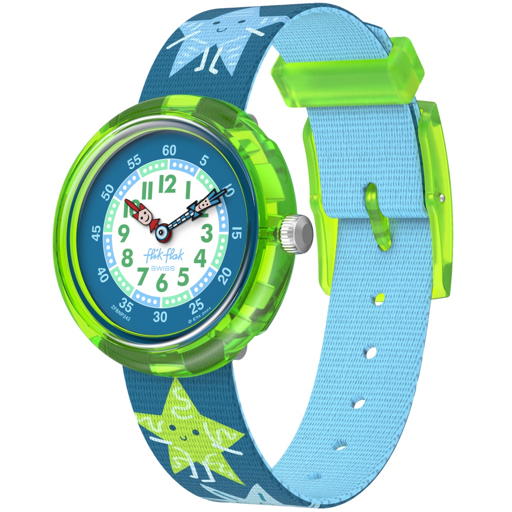 FLIK FLAK Story Time Starry Glow 31.85mm Multicolor Fabric Strap ZFBNP242 - 