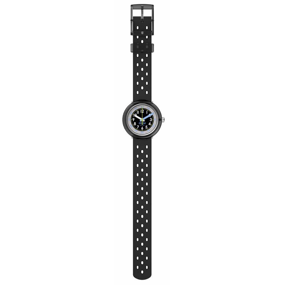 FLIK FLAK Bubbly Hours Fizz In Black 31.85mm Black Silicon Strap ZFCNP001 - 3