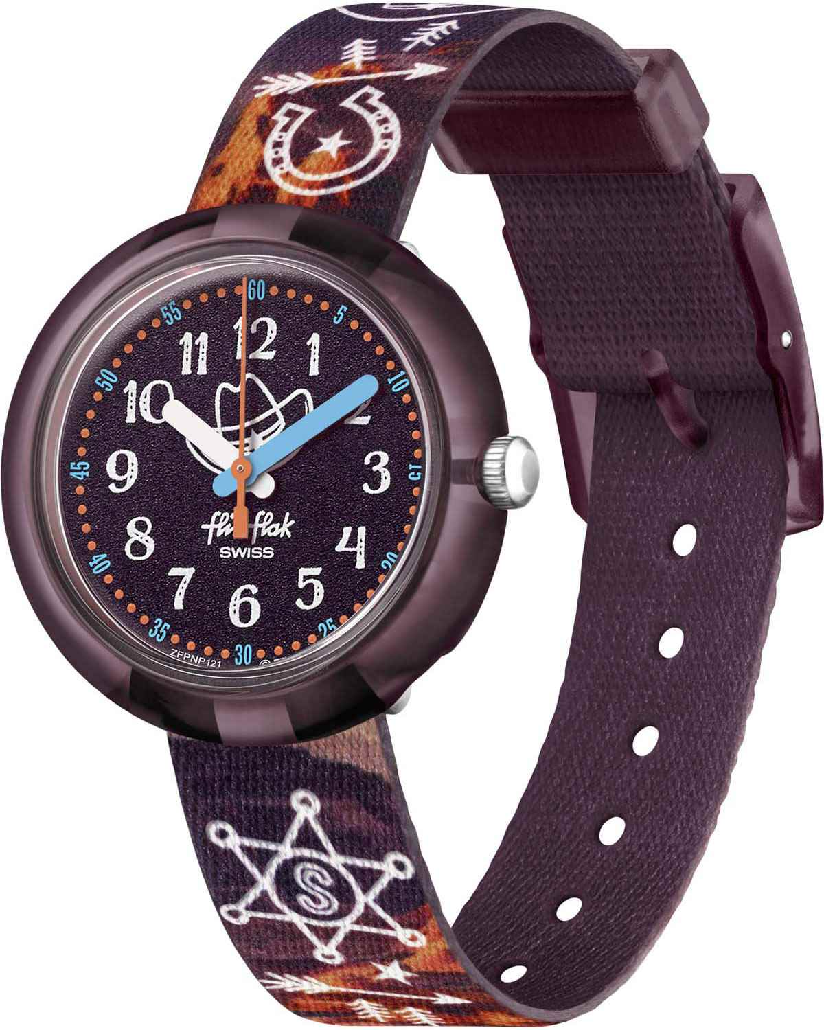 FLIK FLAK Tales From The World Yee Ha! 31.85mm Fabric Strap ZFPNP121 - 