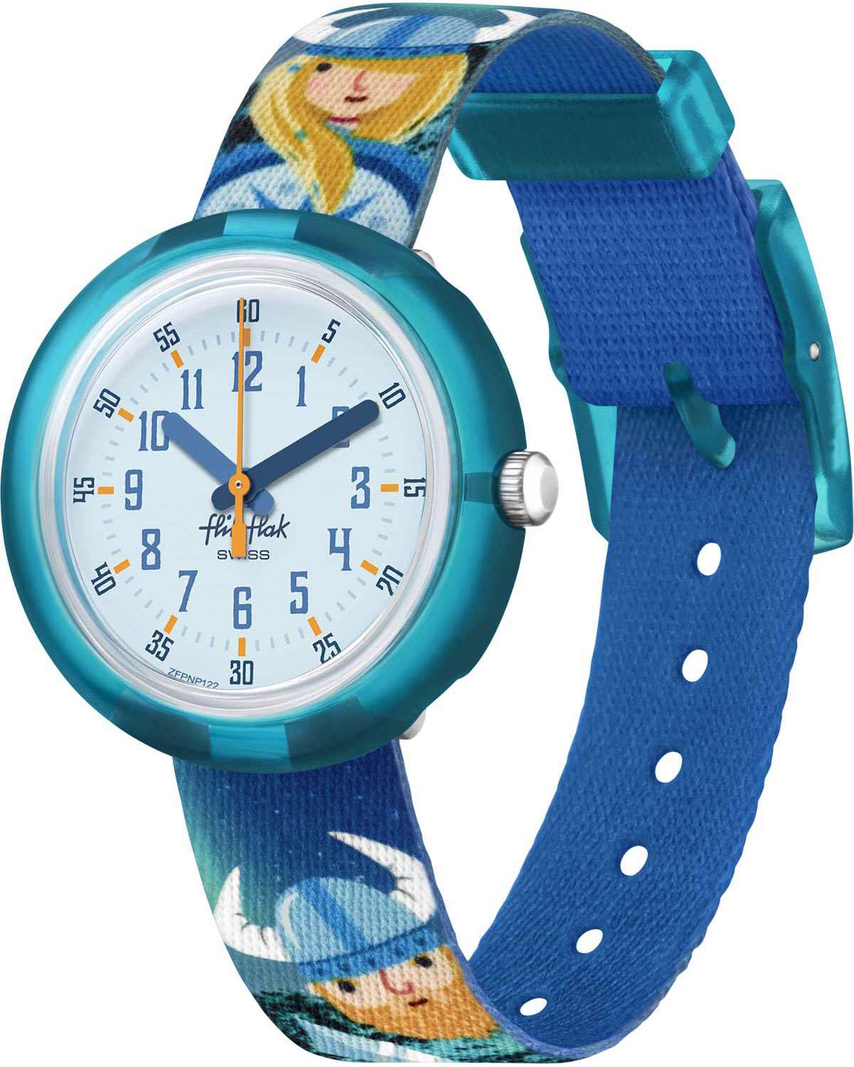 FLIK FLAK Tales From The World Vikings 31.85mm Fabric Strap ZFPNP122 - 