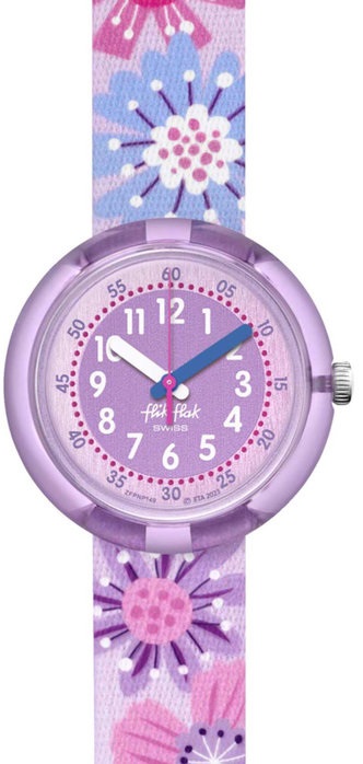 FLIK FLAK Organized Chaos Flower Chaos 31.85mm Purple Fabric Strap ZFPNP149 - 