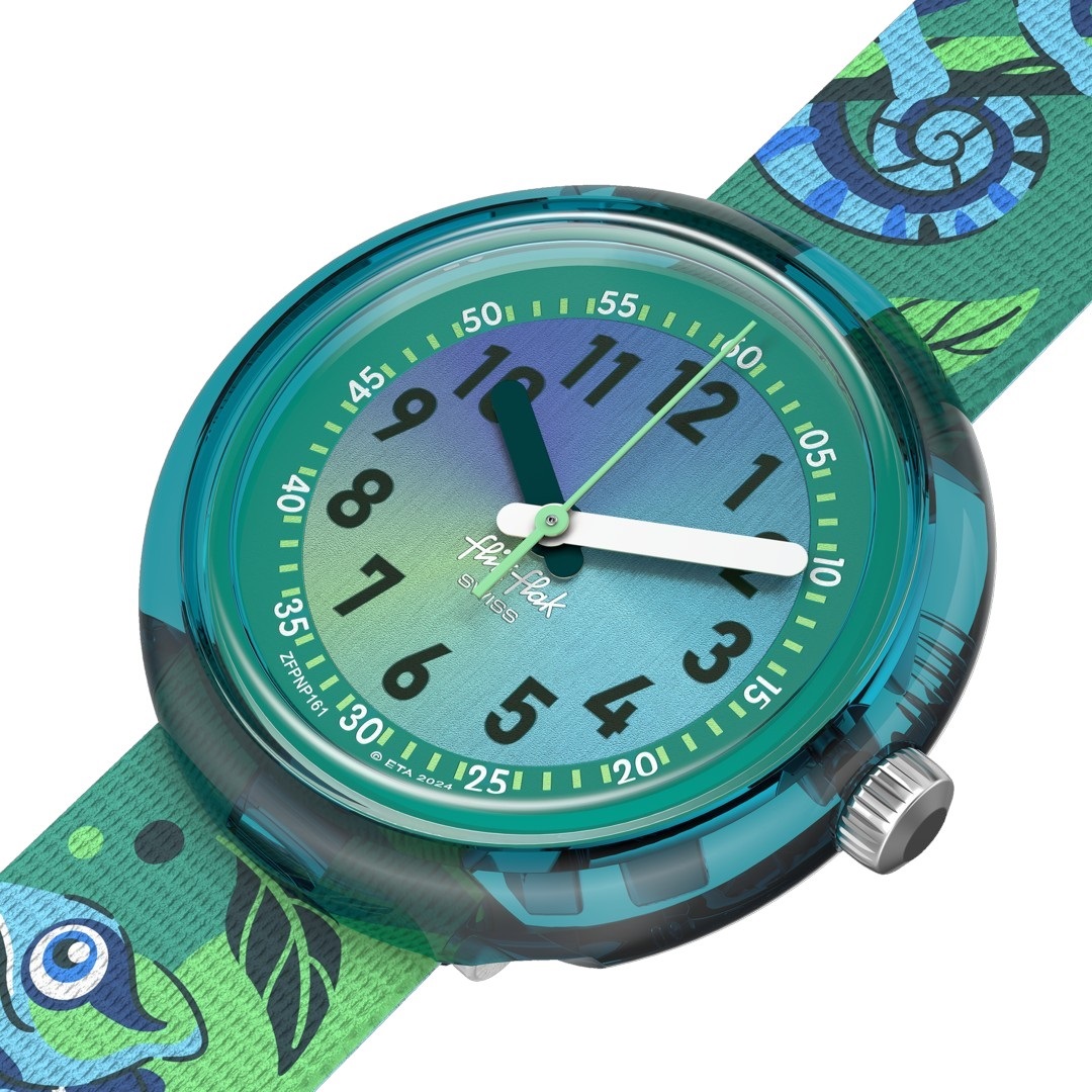 FLIK FLAK Friends Fur-Ever Camo Friends 31.85mm Multicolor Fabric Strap ZFPNP161 - 