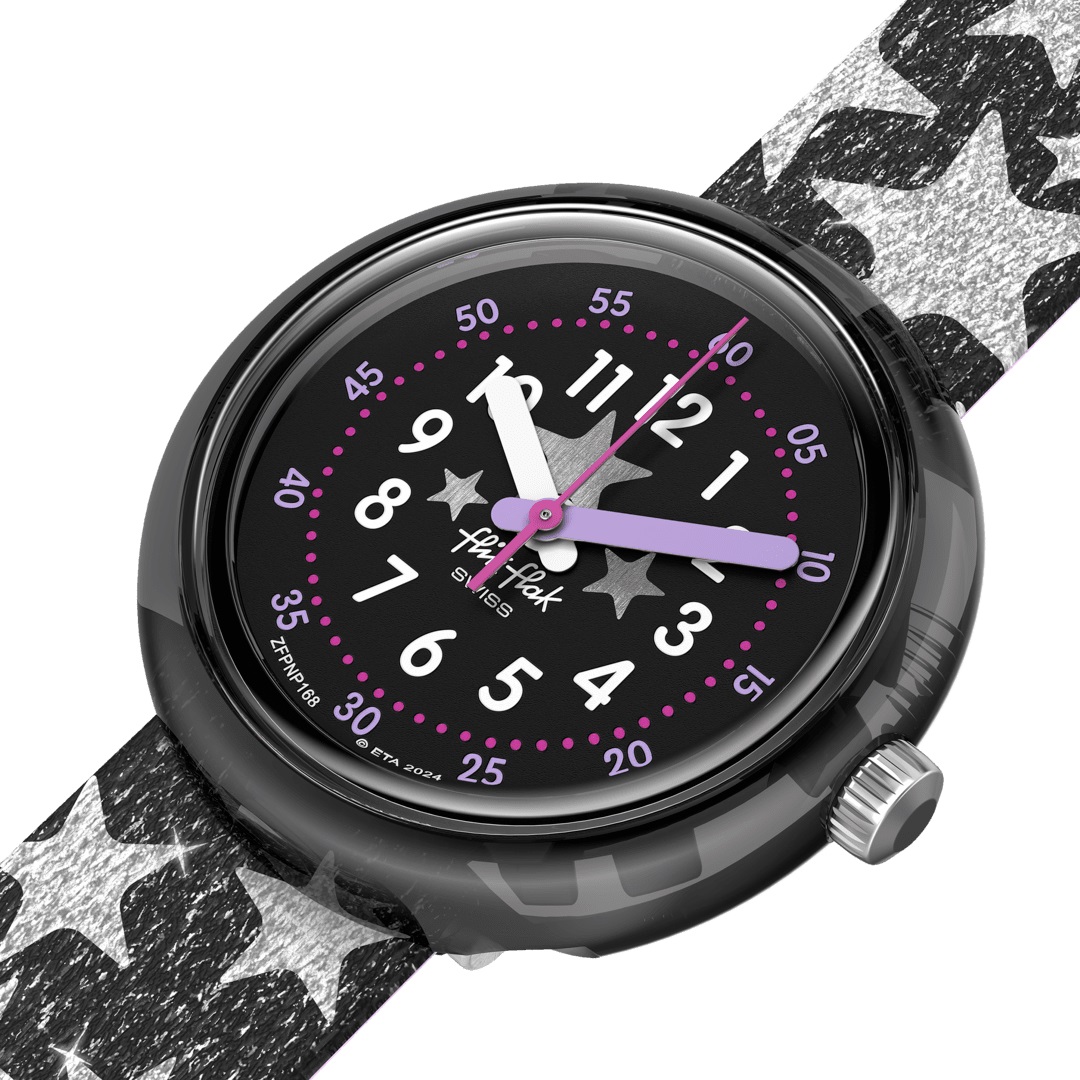 FLIK FLAK Power Time Starry Night 31.85mm Multicolour Fabric Strap ZFPNP168 - 3