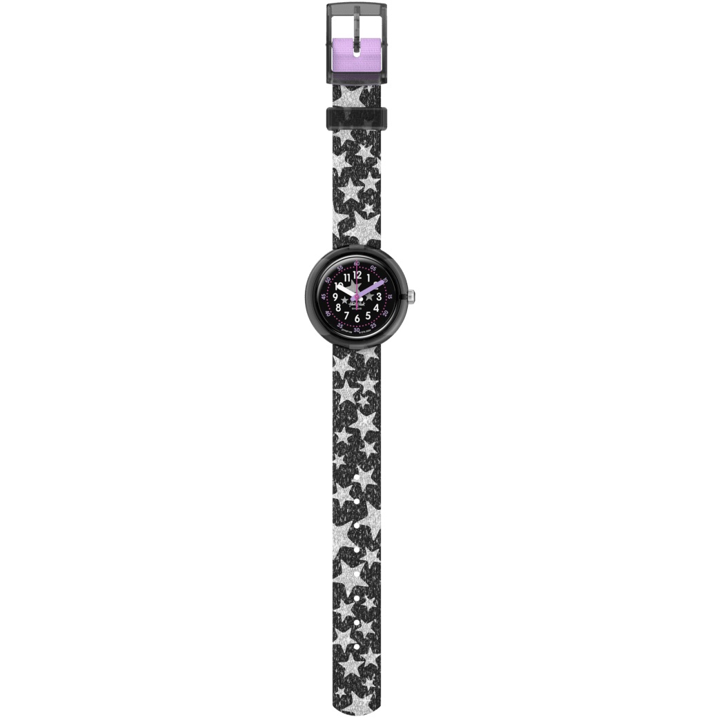 FLIK FLAK Power Time Starry Night 31.85mm Multicolour Fabric Strap ZFPNP168 - 4