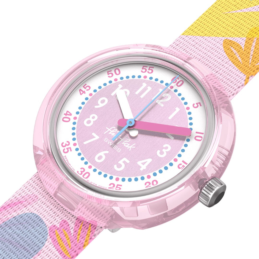 FLIK FLAK Power Time Pastel Paradise 31.85mm Multicolour Fabric Strap ZFPNP170 - 3