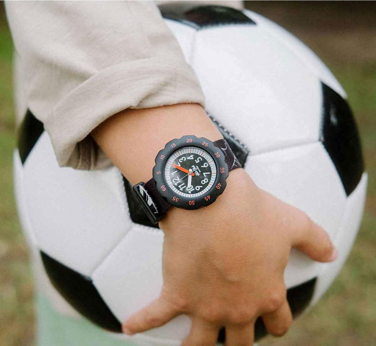 FLIK FLAK Sport Lovers Goal! 34.75mm Multicolor Silicone Strap ZFPSP064 - 5