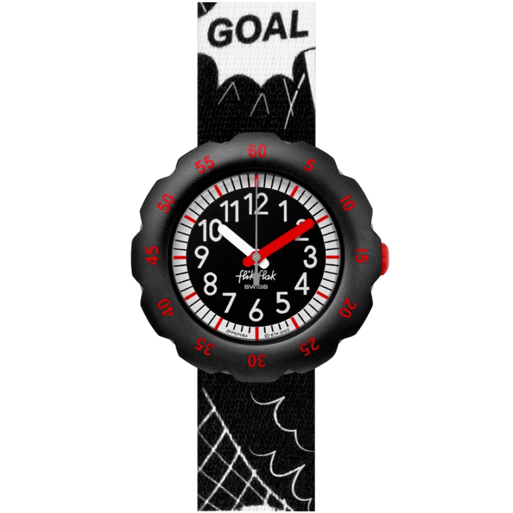 FLIK FLAK Sport Lovers Goal! 34.75mm Multicolor Silicone Strap ZFPSP064 - 3