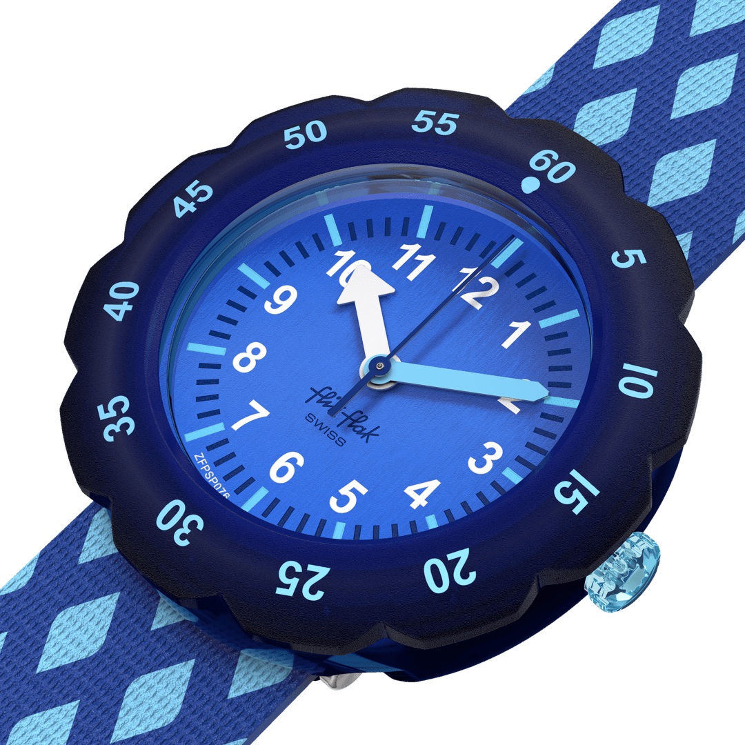 FLIK FLAK Power Time Criss-Cross 34.75mm Multicolour Fabric Strap ZFPSP076 - 3