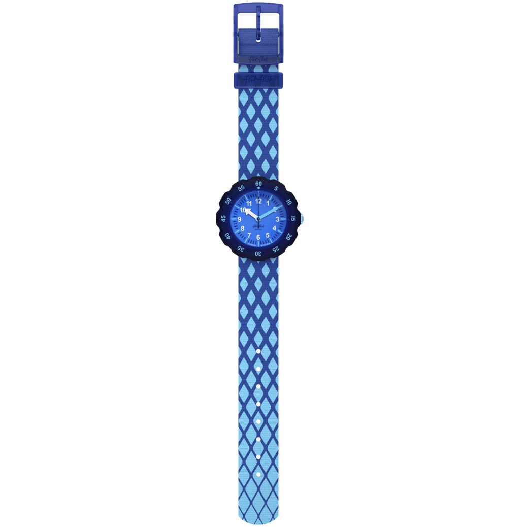 FLIK FLAK Power Time Criss-Cross 34.75mm Multicolour Fabric Strap ZFPSP076 - 4