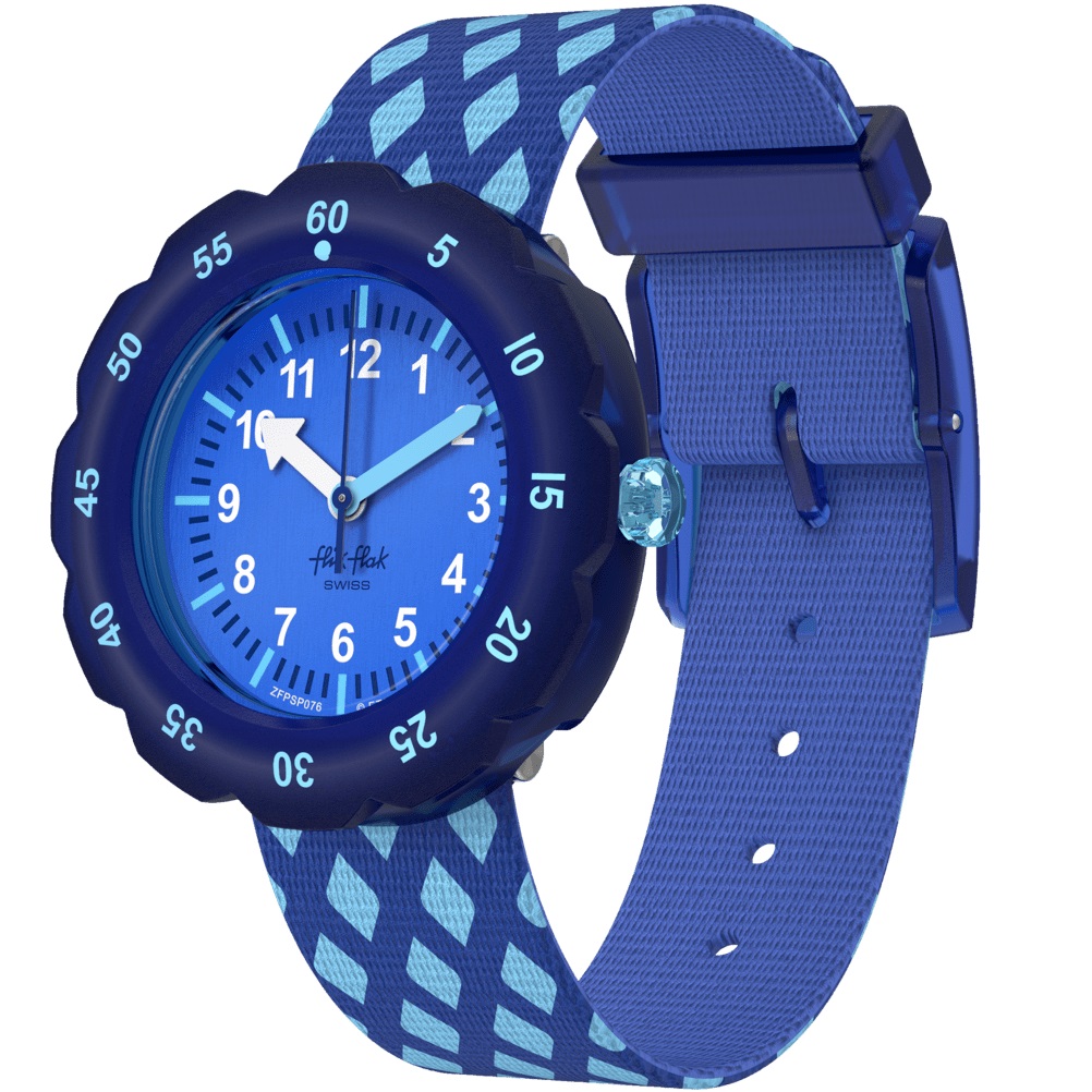 FLIK FLAK Power Time Criss-Cross 34.75mm Multicolour Fabric Strap ZFPSP076 - 