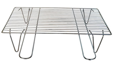 ΣΧΑΡΑ BBQ INOX ΨΗΣΤΑΡΙΑΣ 40 Χ 80 Χ Υ12cm ΜΕ ΠΟΔΙΑ ΚΑΙ  ΧΕΡΟΥΛΙΑ 05-15-03 - 