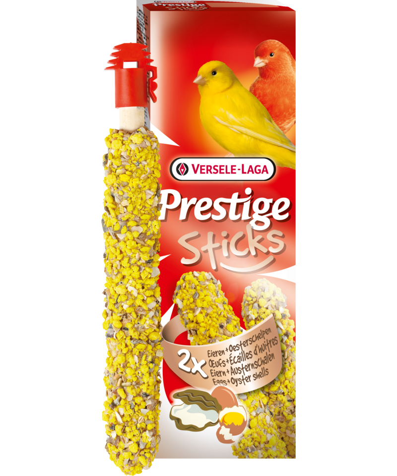 VERSELE LAGA PRESTIGE STICKS ΜΕ ΑΥΓΑ ΚΑΙ ΚΟΧΥΛΙΑ ΓΙΑ ΚΑΝΑΡΙΝΙΑ 2 Χ 30 gr - 