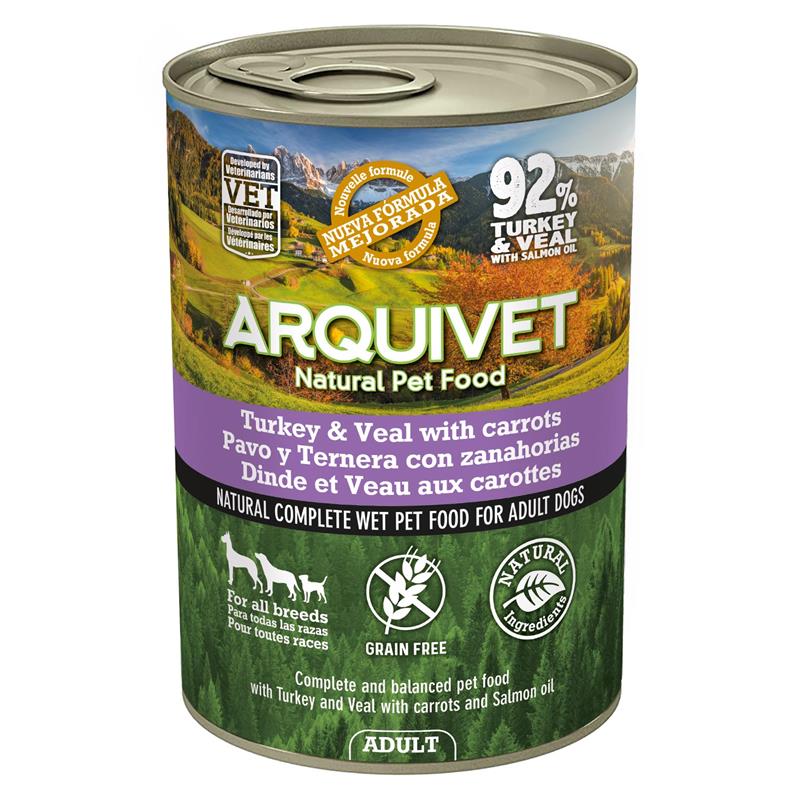 ARQUIVET GRAIN FREE ΠΑΤΕ ADULT ΓΑΛΟΠΟΥΛΑ-ΜΟΣΧΑΡΙ  92% 400gr - 