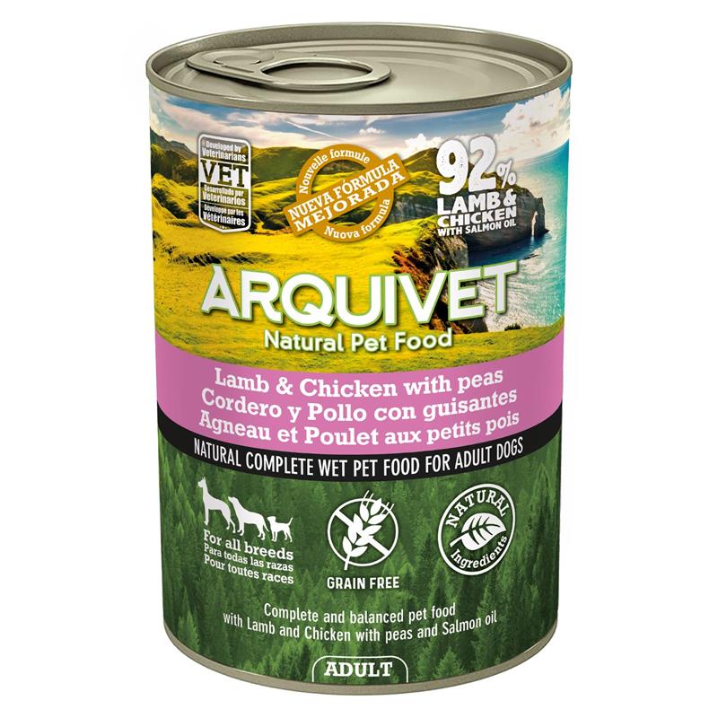 ARQUIVET GRAIN FREE ΠΑΤΕ ADULT ΑΡΝΙ-ΚΟΤΟΠΟΥΛΟ  92% 400gr - 