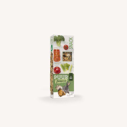 ΣΝΑΚ ΤΡΩΚΤΙΚΩΝ PUUR STICK RODENTS ΜΠΡΟΚΟΛΟ ΚΑΙ ΝΤΟΜΑΤΑ 110gr (2 τεμ) - 
