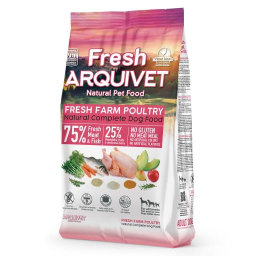 ARQUIVET ΗΜΙ -ΥΓΡΗ ΤΡΟΦΗ ADULT FRESH FARM POULTRY 10KG - 5