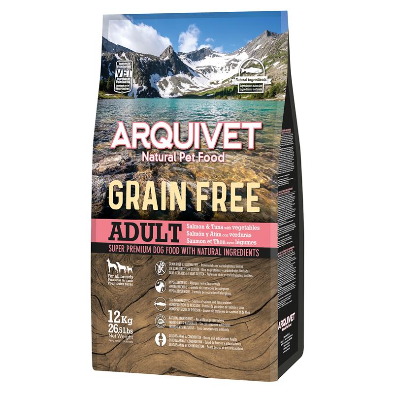 ARQUIVET DOG ADULT GRAIN FREE SALMON 12KG -