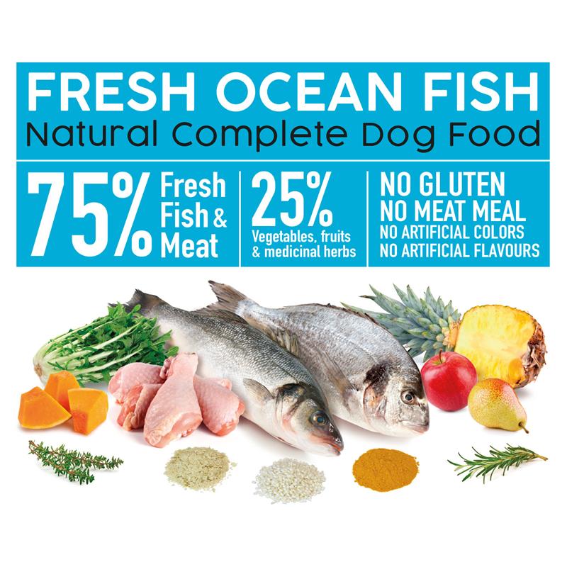 ARQUIVET ΗΜΙ-ΥΓΡΗ ΤΡΟΦΗ ΣΚΥΛΟΥ FRESH FARM OCEAN FISH 2,5KG - 2