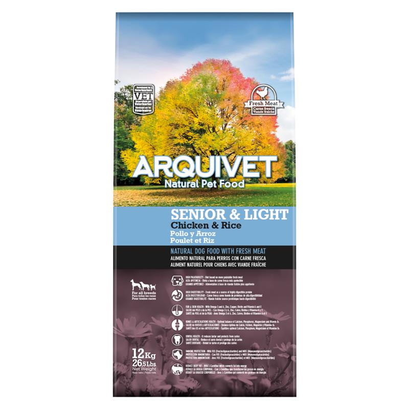 ARQUIVET DOG ADULT SENIOR & LIGHT CHICKEN & RICE 12KG - 5