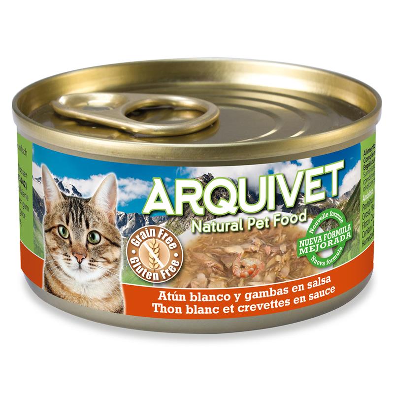 ARQUIVET ΥΓΡΗ ΤΡΟΦΗ ΓΙΑ ΓΑΤΕΣ ΤΟΝΟΣ ΚΑΙ ΓΑΡΙΔΑ 80gr - 