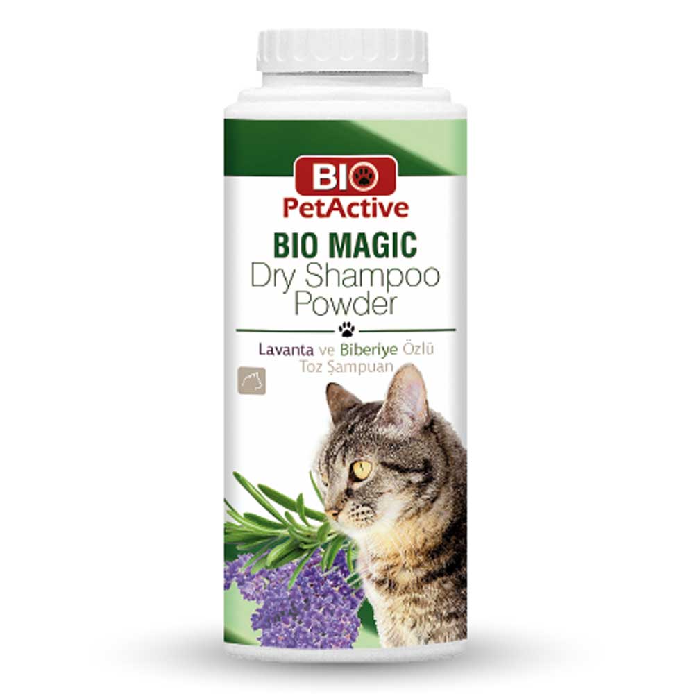 BIO PET ACTIVE DRY SHAMPOO ΓΑΤΑΣ ΣΕ ΣΚΟΝΗ 150gr - 