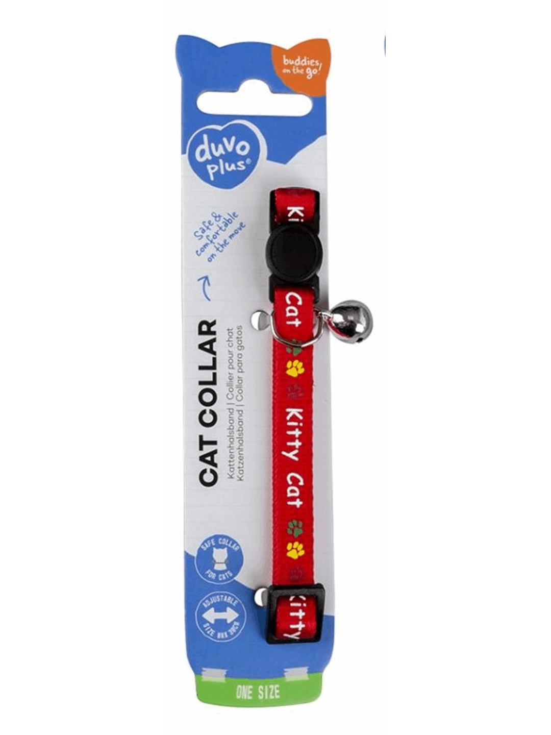 DUVO ΠΕΡΙΛΑΙΜΙΟ ΓΑΤΑΣ ΡΑΙΓΙΟΝ KITTY CAT 20-30 X 1CM ΚΟΚΚΙΝΟ - 2