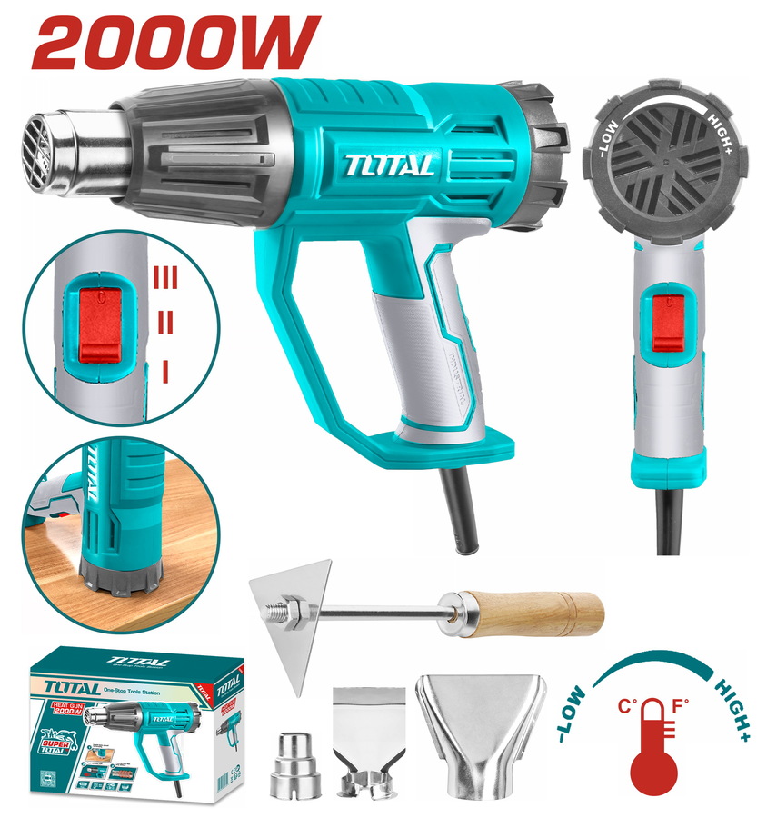 TOTAL ΕΠΑΓΓ. ΠΙΣΤΟΛΙ ΘΕΡΜΟΥ ΑΕΡΑ 2000W TB20045 - 