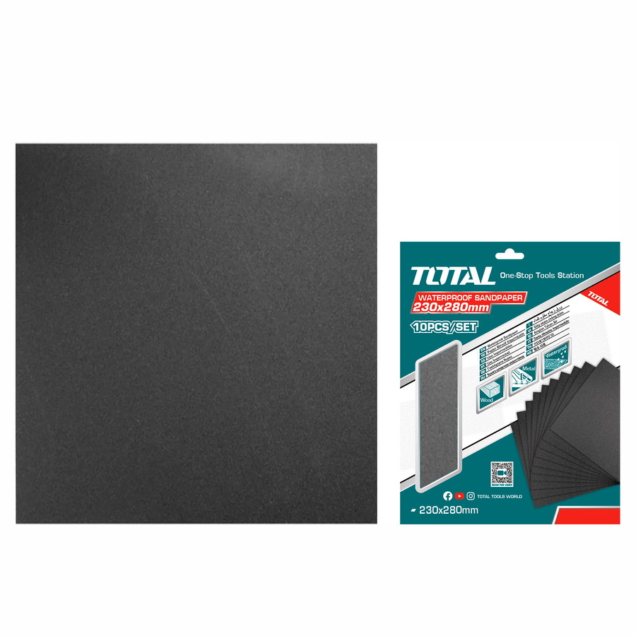 TOTAL ΓΥΑΛΟΧΑΡΤΟ ΝΕΡΟΥ 230 Χ 280mm P120 TAC7712001 - 