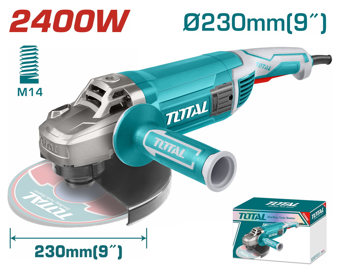 TOTAL ΕΠΑΓΓ. ΓΩΝΙΑΚΟΣ ΤΡΟΧΟΣ 2.400W / 230mm TG1252306 - 