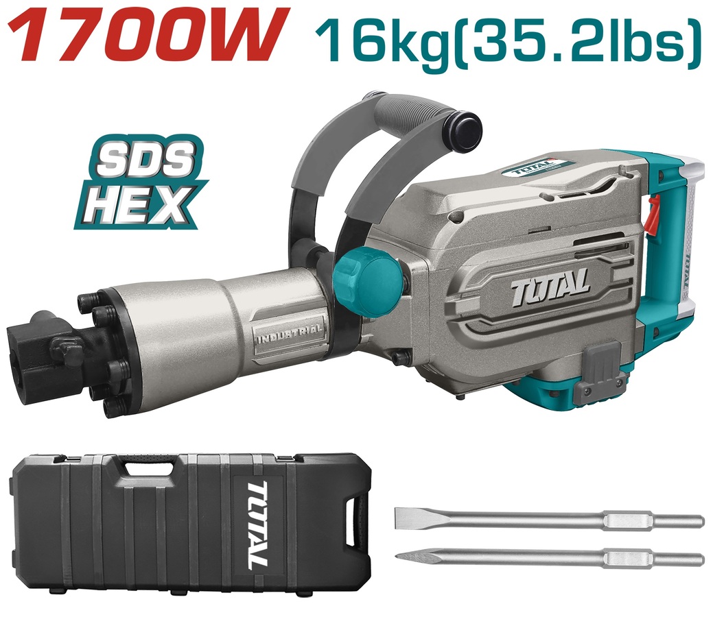 TOTAL ΕΠΑΓΓΕΛΜΑΤΙΚΟ ΣΚΑΠΤΙΚΟ-ΚΑΤΕΔΑΦΙΣΤΙΚΟ 1700W /45J SDS-HEX TH215456 - 