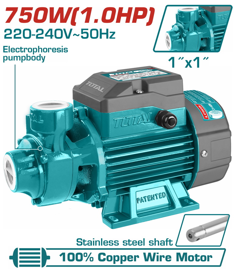 TOTAL ΑΝΤΛΙΑ ΕΠΙΦΑΝΕΙΑΣ ΠΕΡΙΦΕΡΕΙΑΚΗ 750W TWP17506 - 