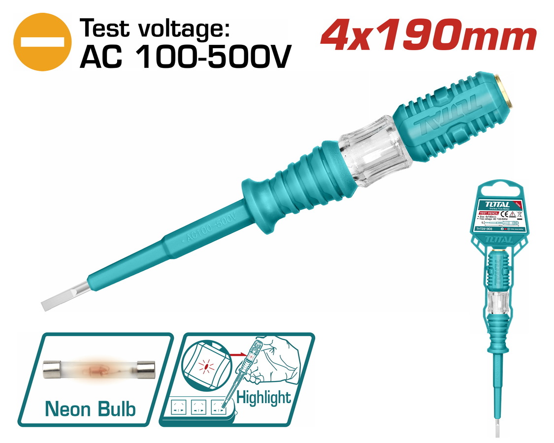 TOTAL ΔΟΚΙΜΑΣΤΙΚΟ ΚΑΤΣΑΒΙΔΙ 190mm THT291908 - 