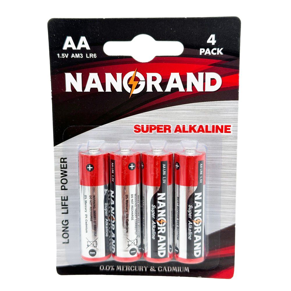NANORAND ΜΠΑΤΑΡΙΑ ΑΛΚΑΛΙΚΗ ΑΑ 1.5V 4 TEM 11804 - 
