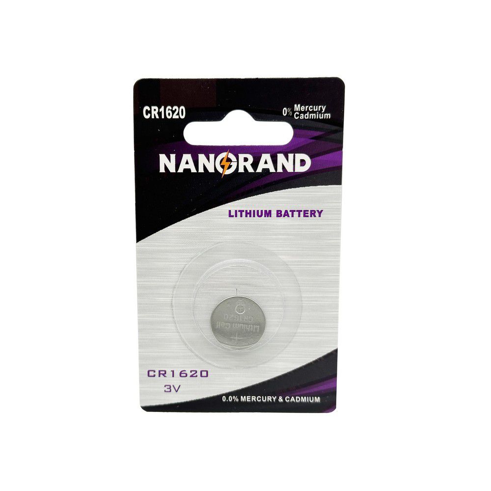 NANORAND ΜΠΑΤΑΡΙΑ ΠΛΑΚΕ ΛΙΘΙΟΥ CR1620 3V 1ΤΕΜ 11817 - 