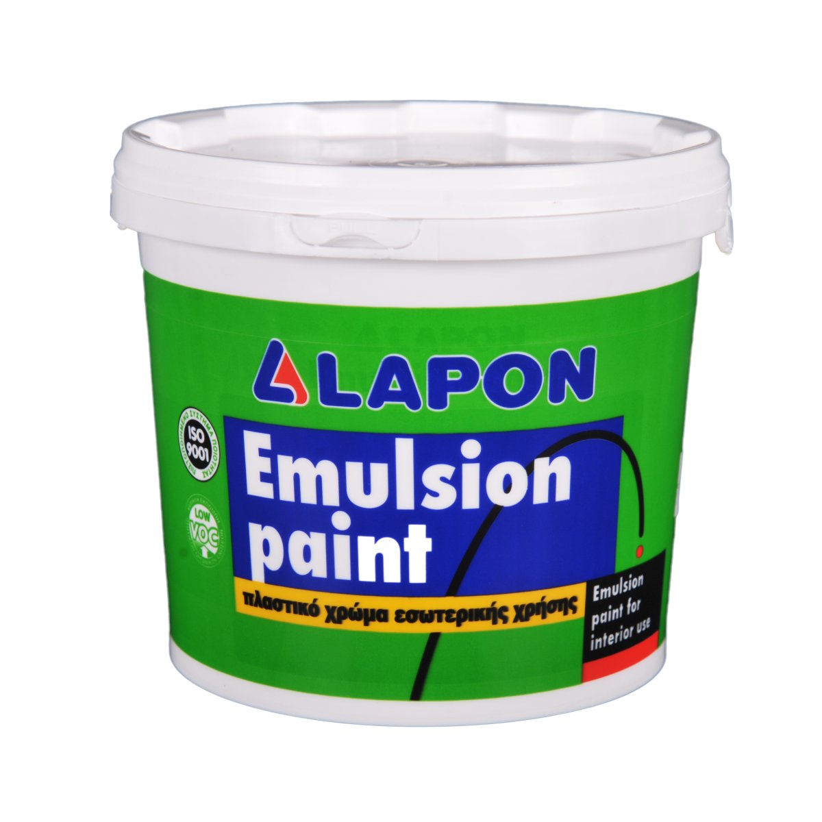 LAPON EMULSION INTERIOR 3 Lt ΛΕΥΚΟ ΠΛΑΣΤΙΚΟ ΧΡΩΜΑ ΕΣΩΤ.ΧΡΗΣΗΣ ΓΙΑ ΣΥΧΝΗ ΕΠΑΝΑΒΑΦΗ - 