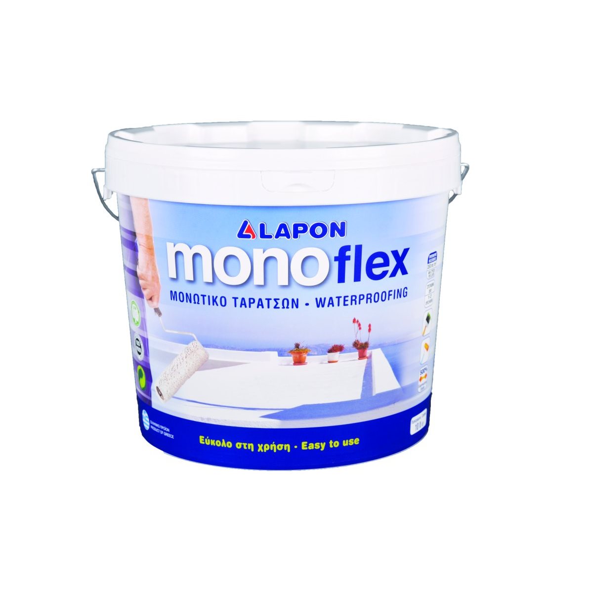 LAPON MONOFLEX 3L ΛΕΥΚΟ ΜΟΝΩΤΙΚΟ ΤΑΡΑΤΣΩΝ - 
