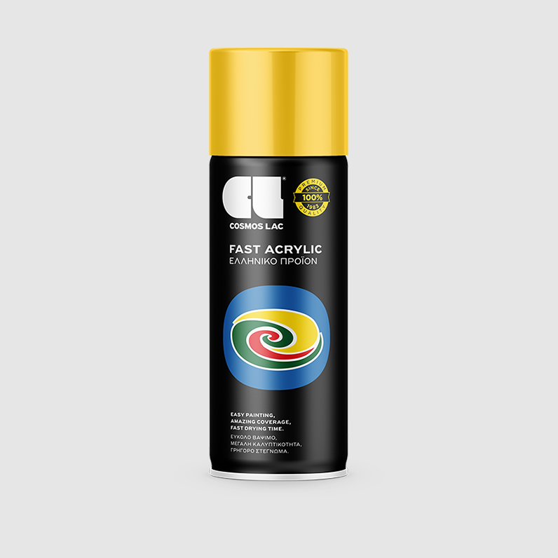 COSMOLAC SPRAY ΑΚΡΥΛΙΚΟ RAL1018 ZINC YELLOW  400ml - 