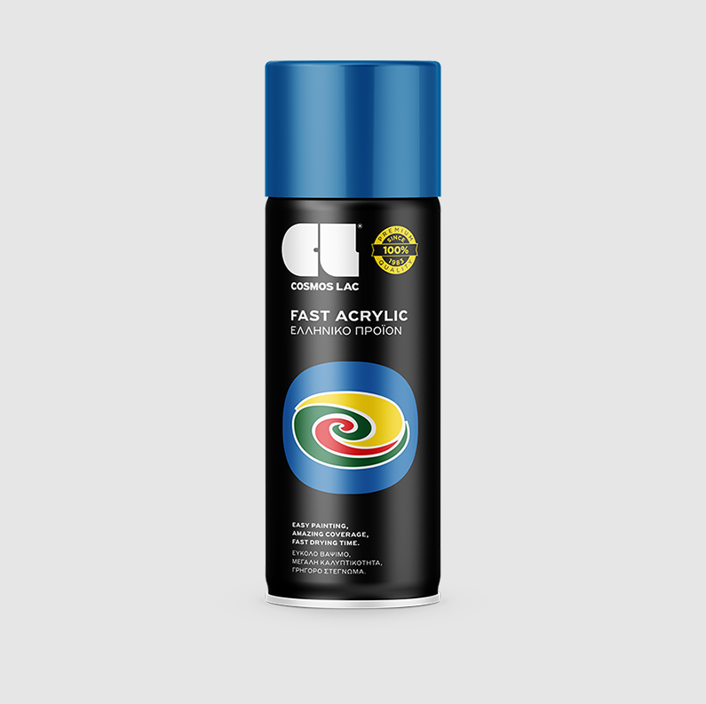 COSMOLAC SPRAY ΑΚΡΥΛΙΚΟ RAL5017 TRAFFIC BLUE  400ml - 