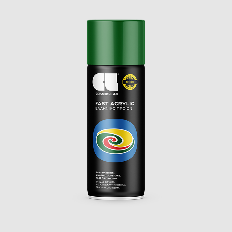 COSMOLAC SPRAY ΑΚΡΥΛΙΚΟ RAL6002 LEAF GREEN  400ml - 