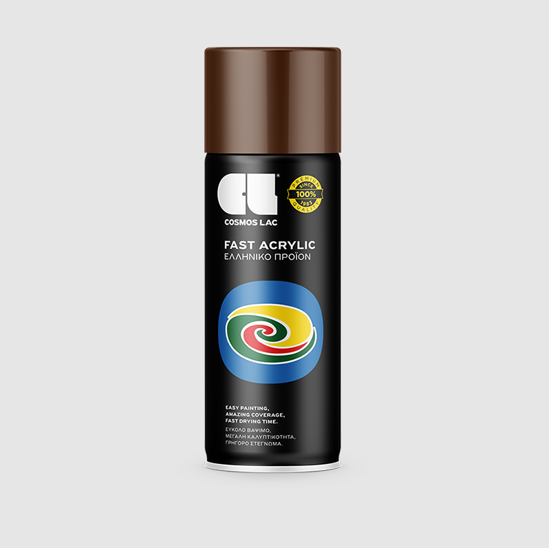 COSMOLAC SPRAY ΑΚΡΥΛΙΚΟ RAL8011 NUT BROWN 400ml - 