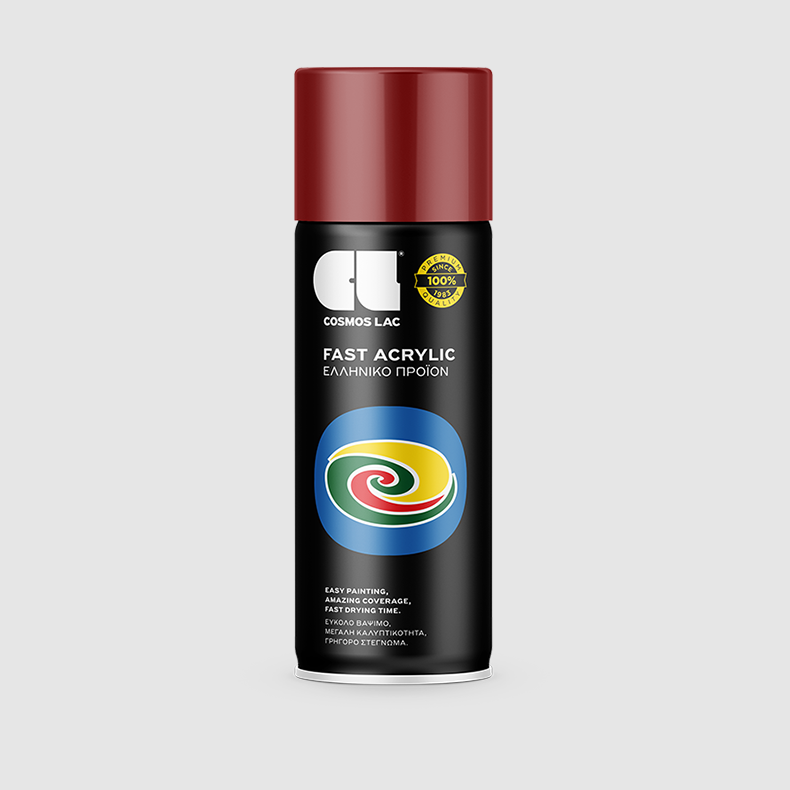 COSMOS LAC SPRAY ΑΚΡΥΛΙΚΟ RAL 3003 RUBY RED 400ml - 