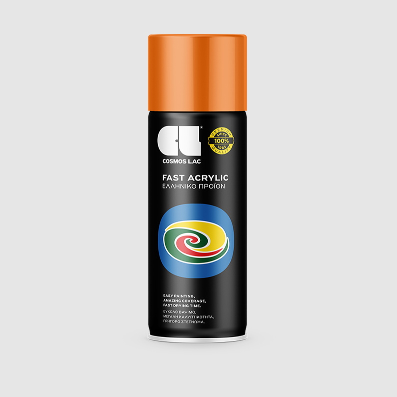 COSMOS LAC SPRAY ΑΚΡΥΛΙΚΟ RAL2003 PASTEL ORANGE 400ml - 