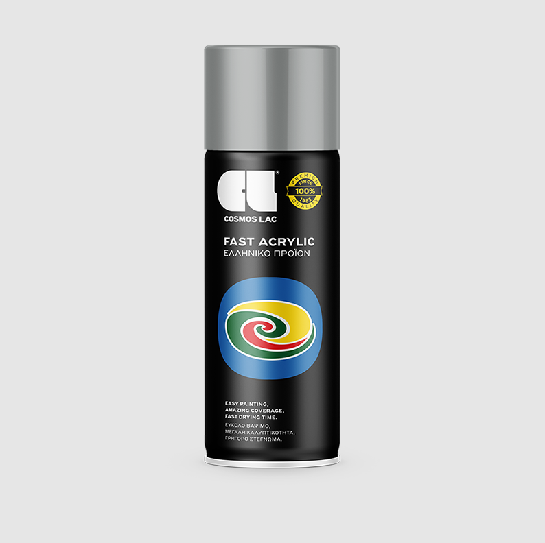 COSMOS LAC SPRAY ΑΚΡΥΛΙΚΟ RAL7042 TRAFFIC GREY  400ml - 