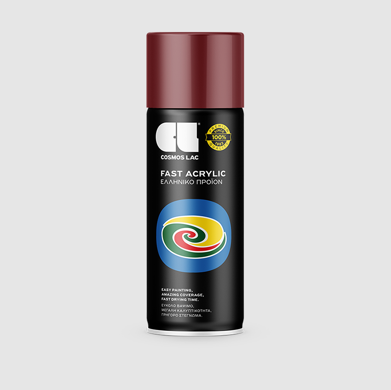 COSMOS LAC SPRAY ΑΚΡΥΛΙΚΟ RAL3004 PURPLE RED 400ml - 